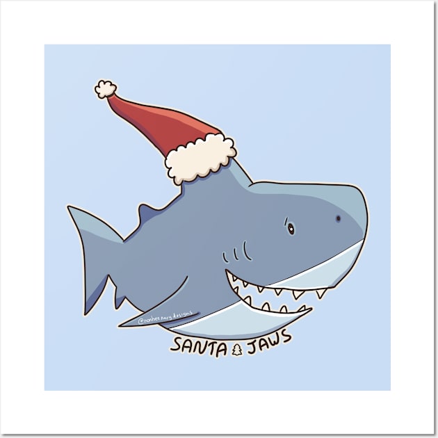 Santa Jaws Wall Art by nonbeenarydesigns